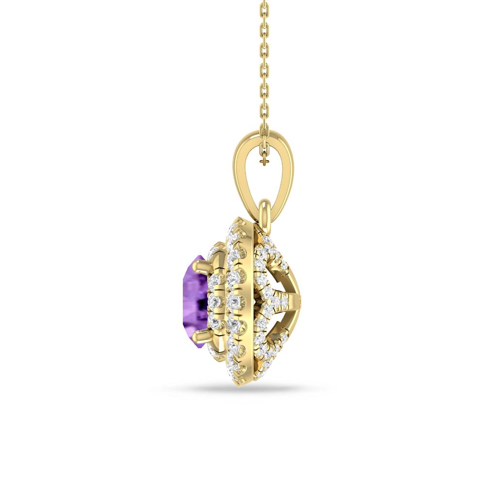 Yellow Gold - Amethyst