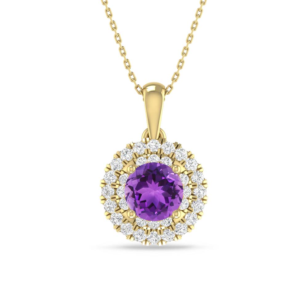 Yellow Gold - Amethyst