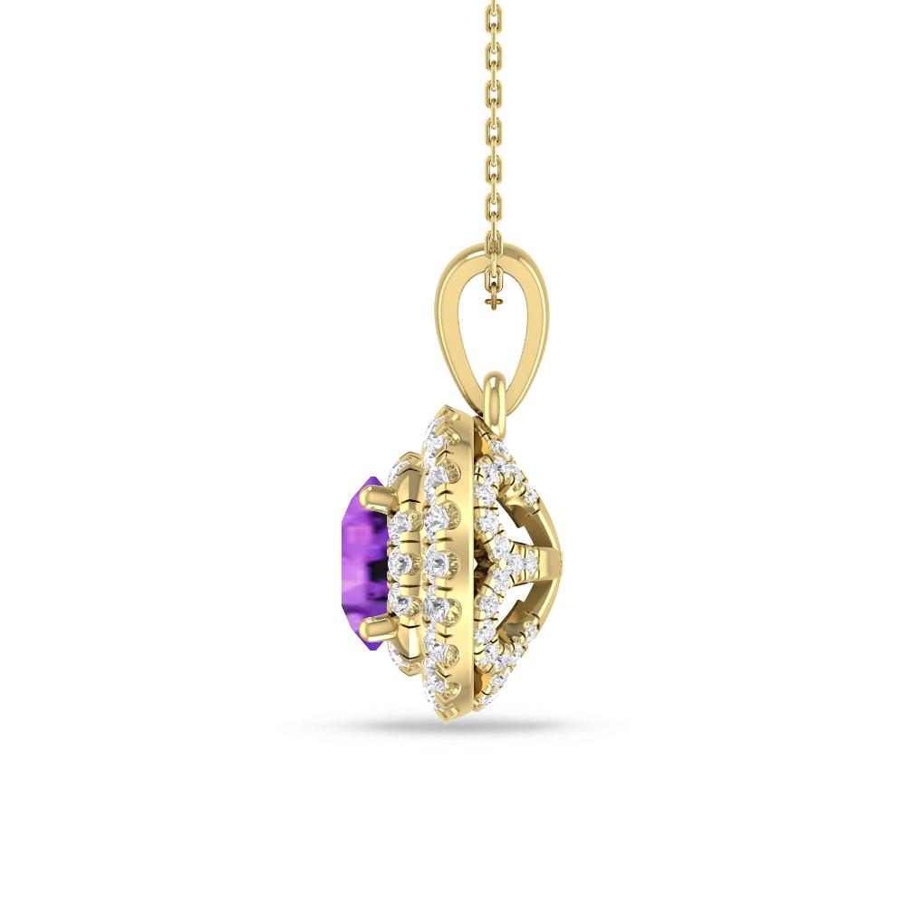 Yellow Gold - Amethyst
