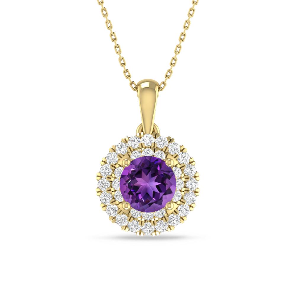 Yellow Gold - Amethyst