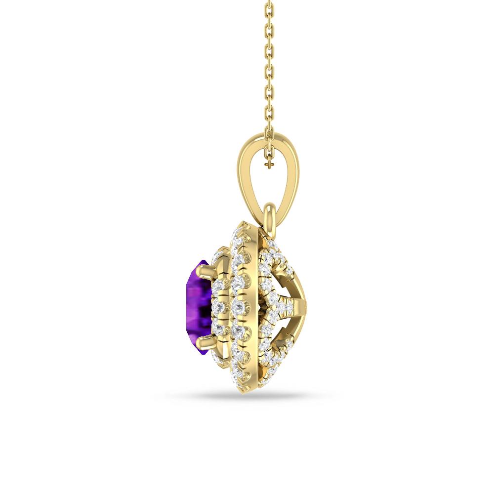 Yellow Gold - Amethyst