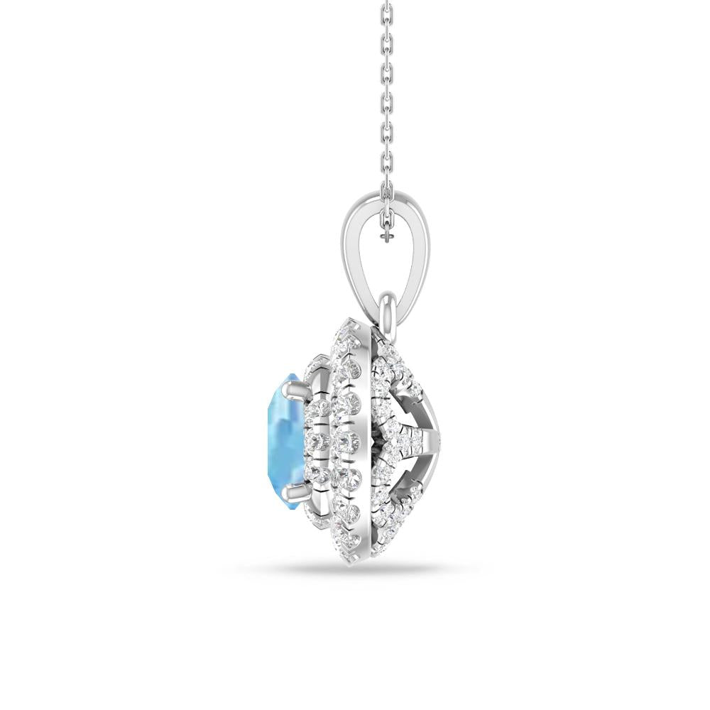 White Gold - Aquamarine