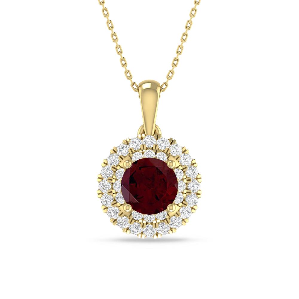 Yellow Gold - Garnet