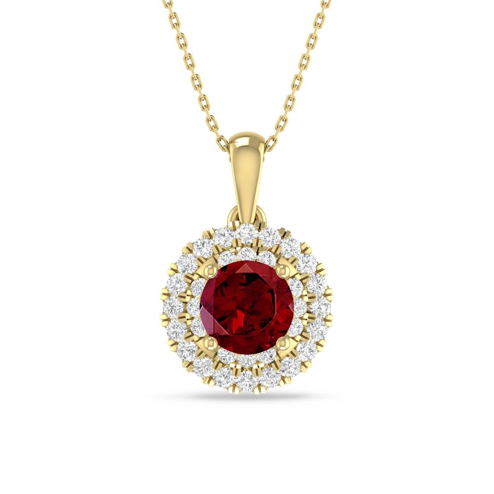 Yellow Gold - Garnet