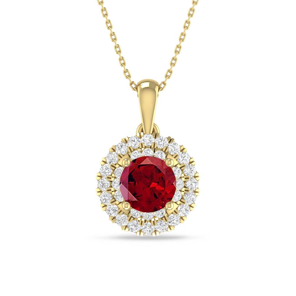 Yellow Gold - Garnet