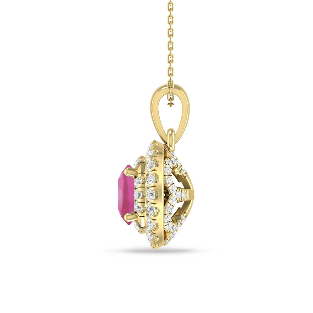 Yellow Gold - Pink Tourmaline
