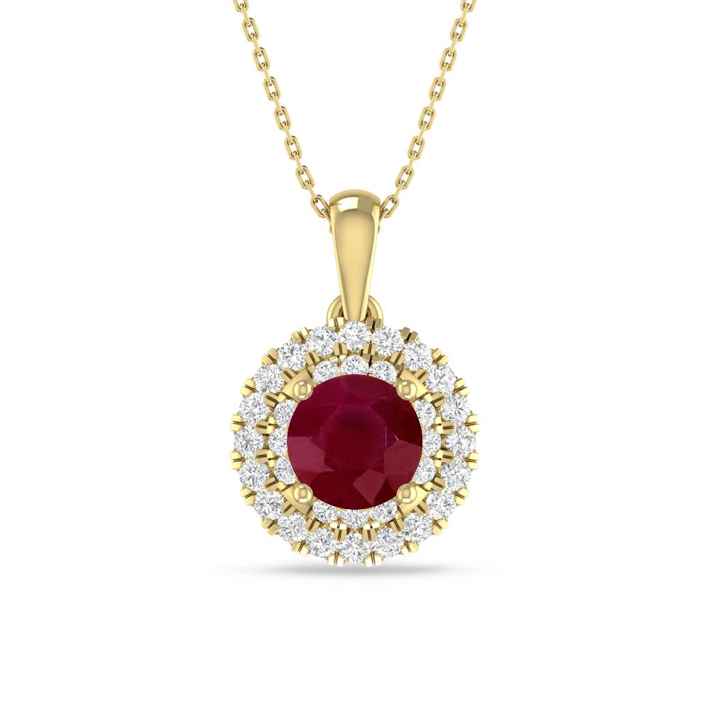 Yellow Gold - Ruby