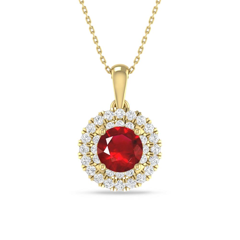 Yellow Gold - Ruby