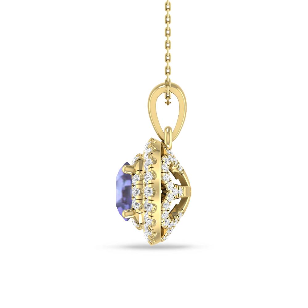 Yellow Gold - Tanzanite