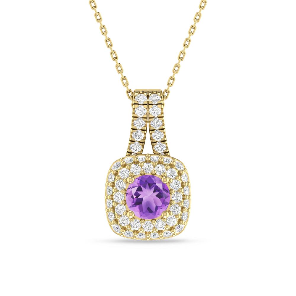 Yellow Gold - Amethyst