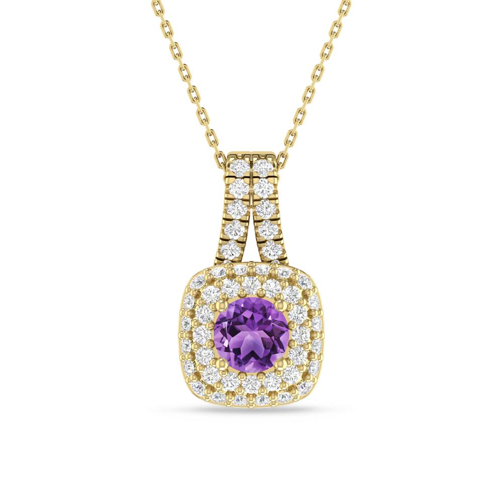 Yellow Gold - Amethyst