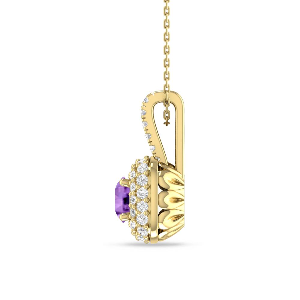 Yellow Gold - Amethyst