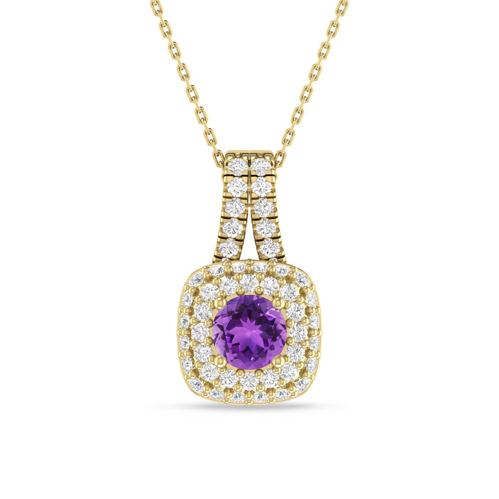 Yellow Gold - Amethyst