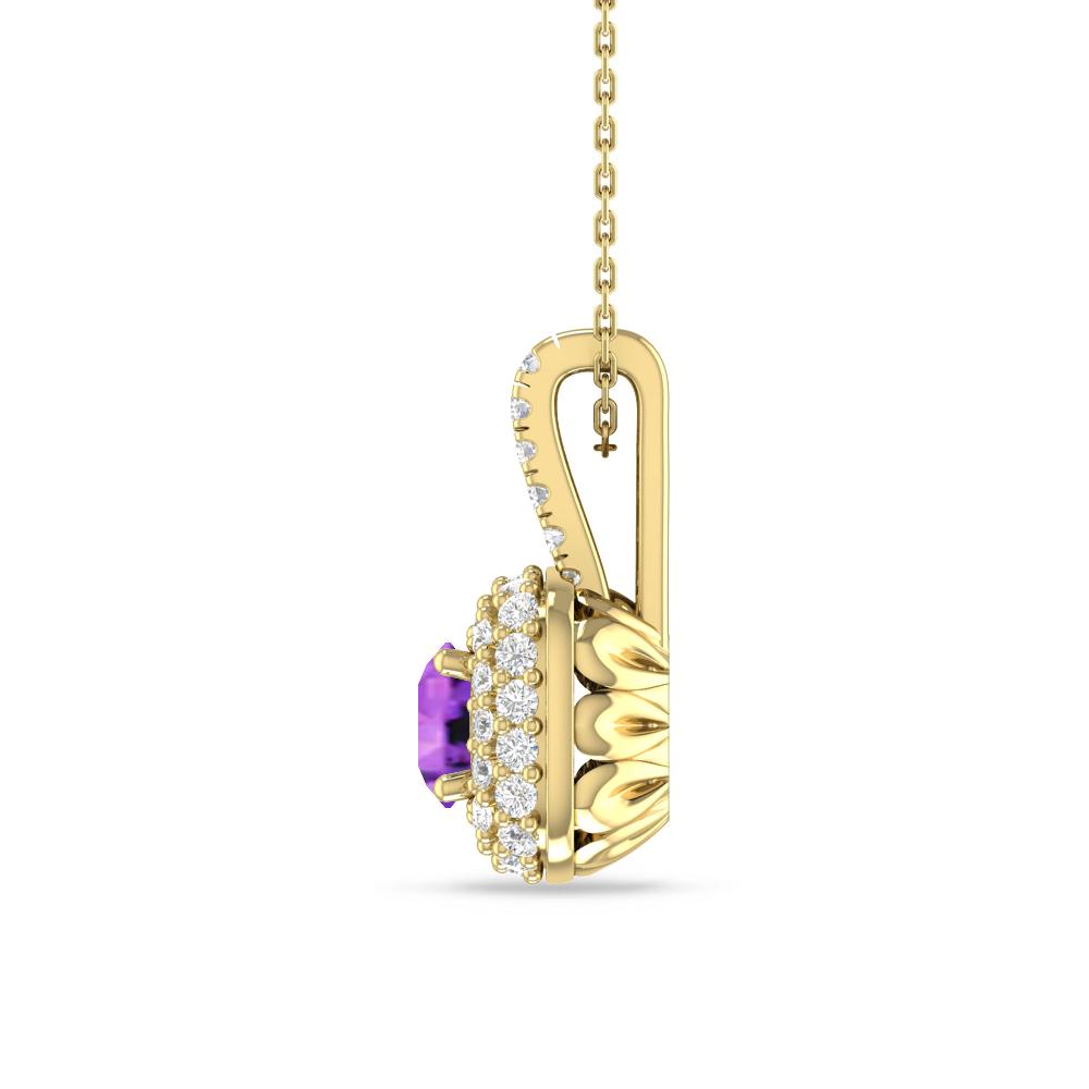 Yellow Gold - Amethyst
