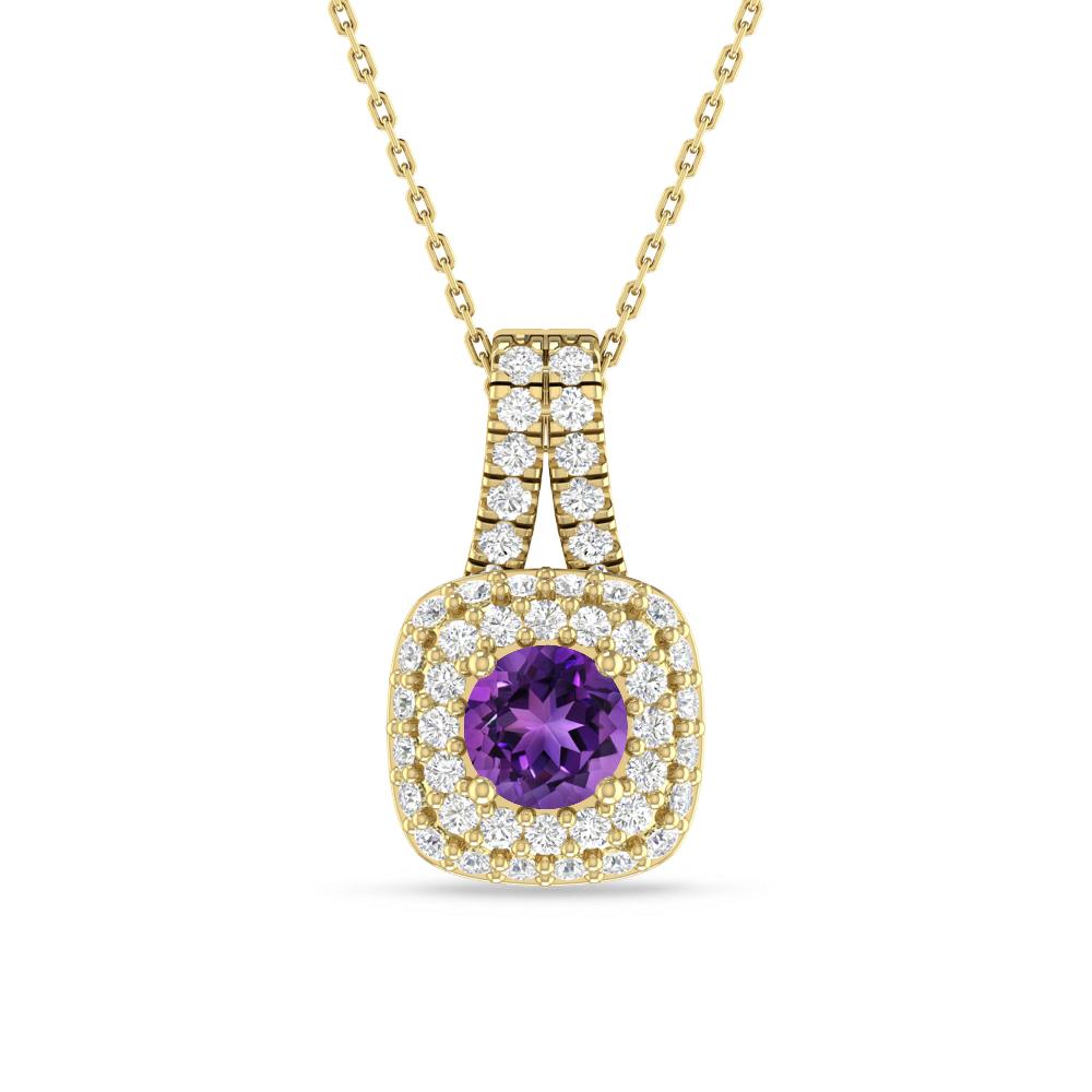 Yellow Gold - Amethyst