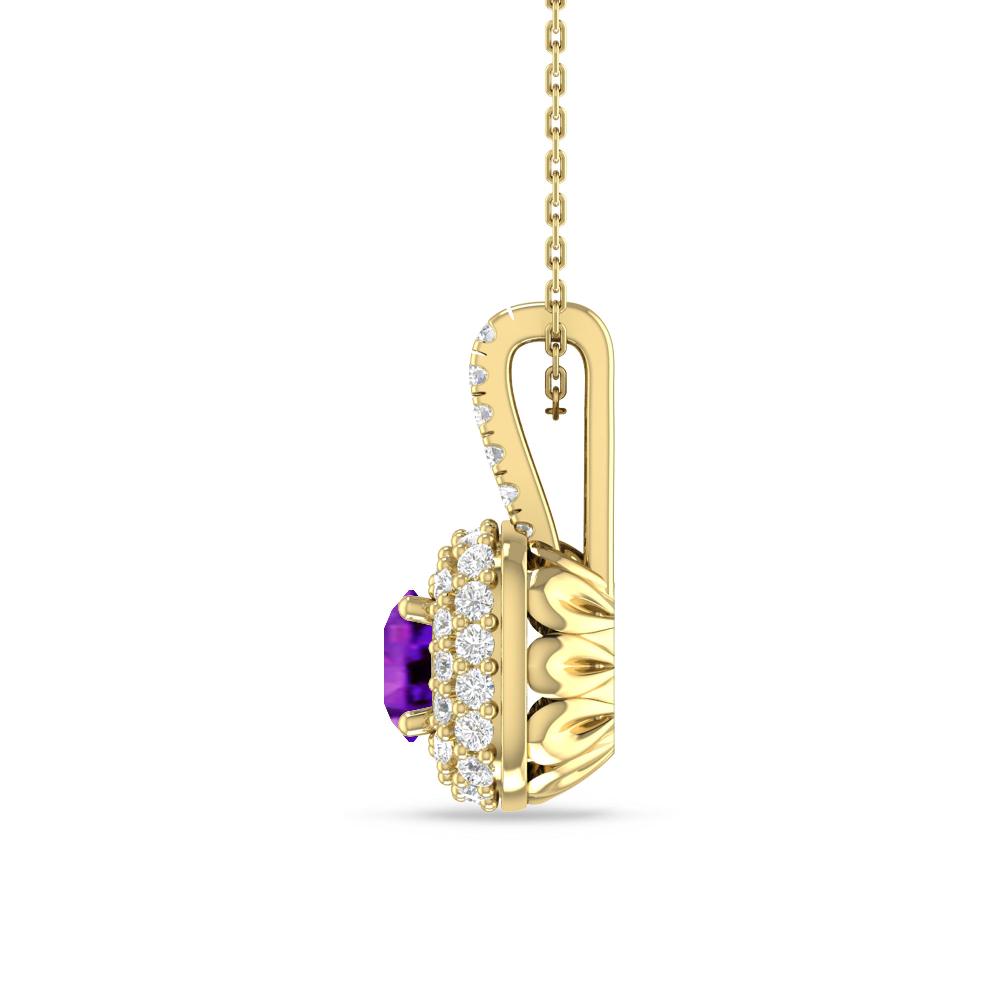 Yellow Gold - Amethyst