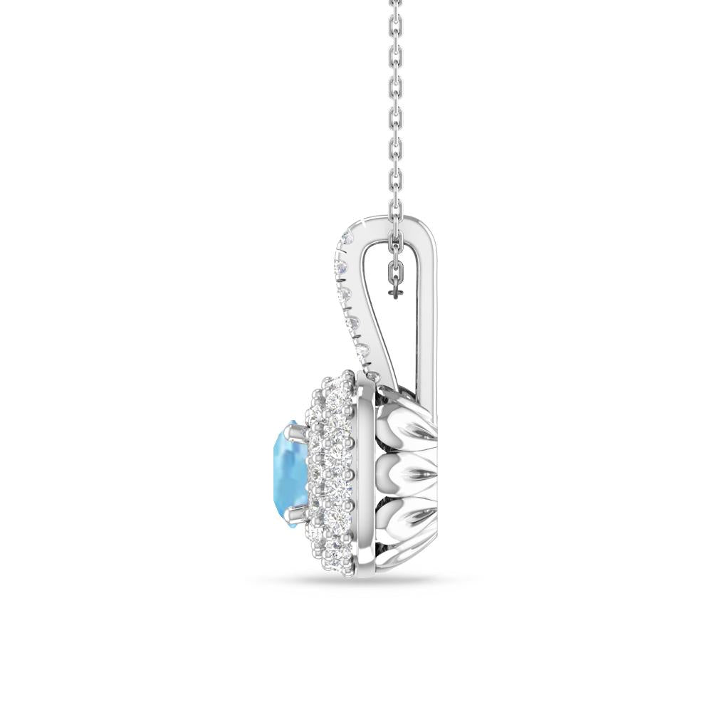 White Gold - Aquamarine