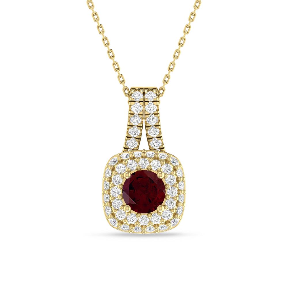 Yellow Gold - Garnet