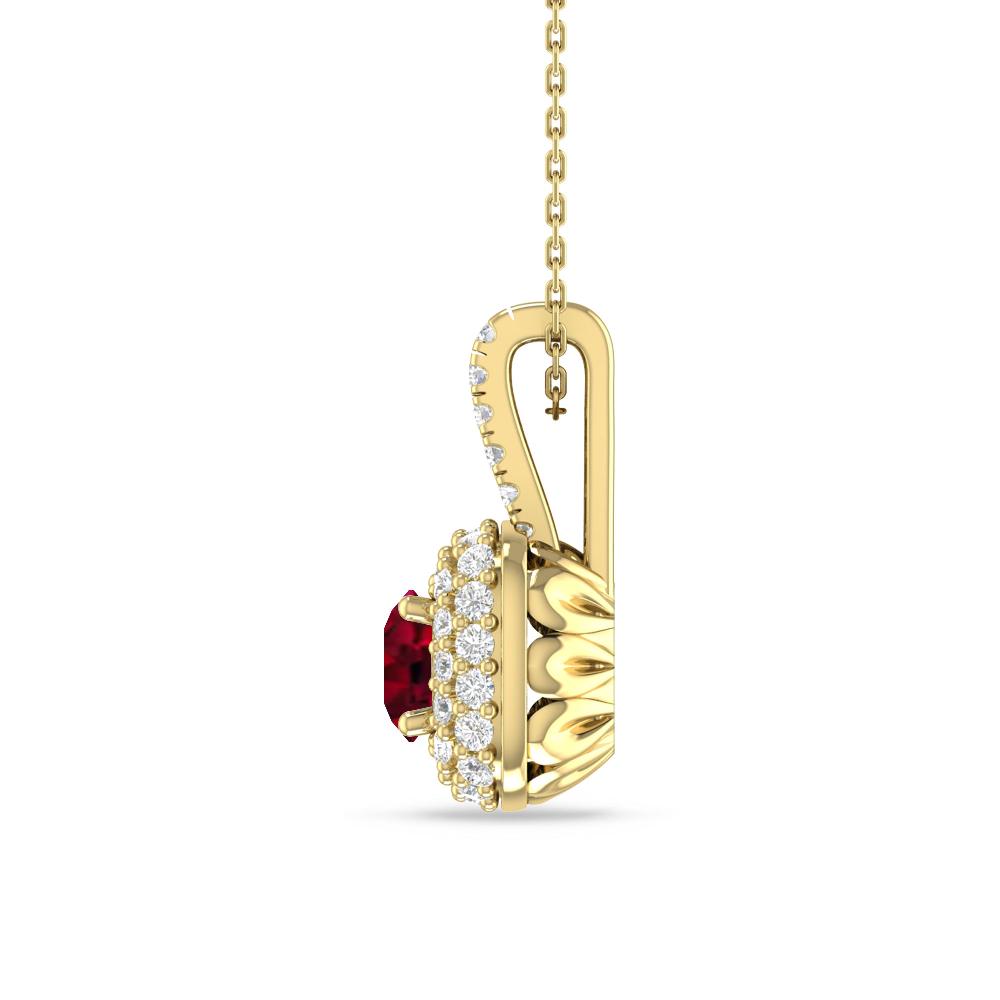 Yellow Gold - Garnet