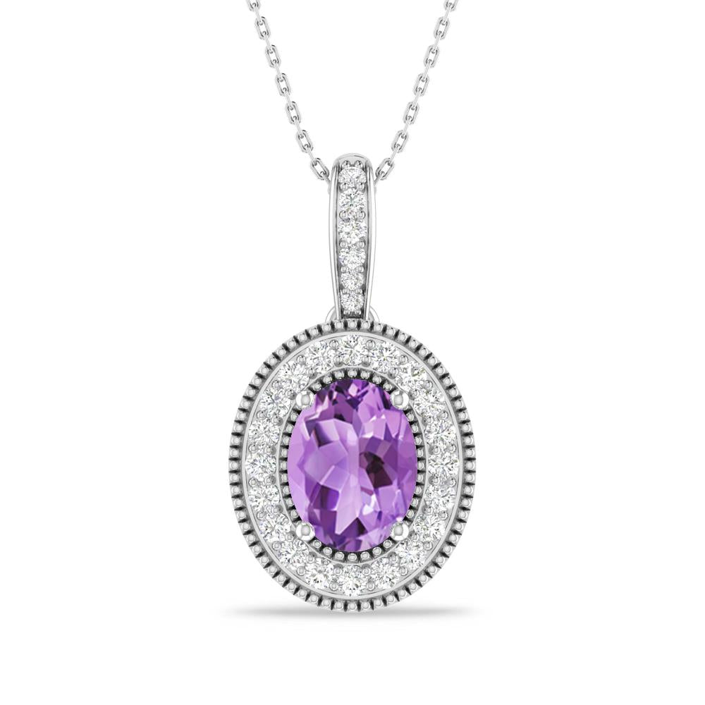 White Gold - Amethyst