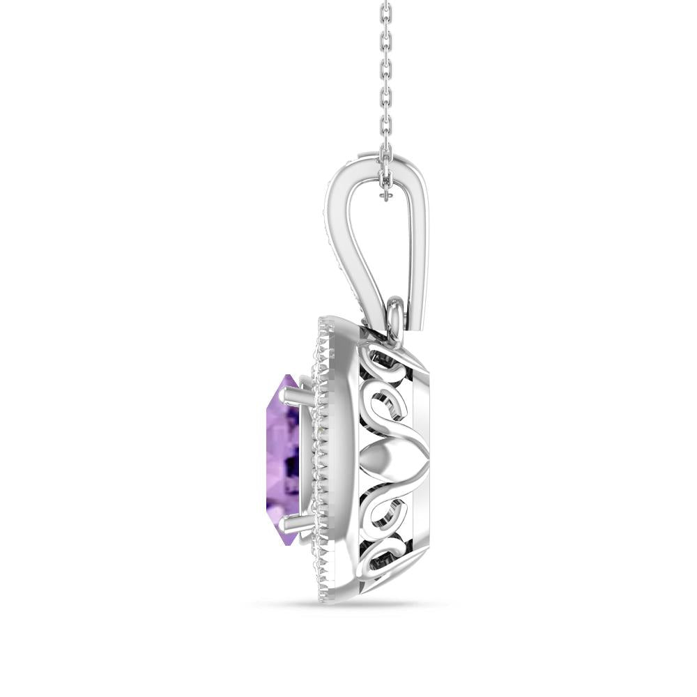 White Gold - Amethyst