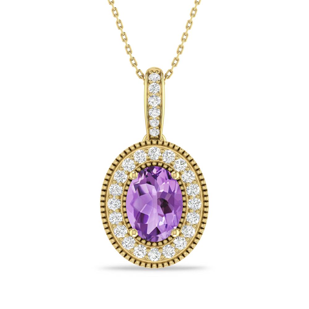 Yellow Gold - Amethyst