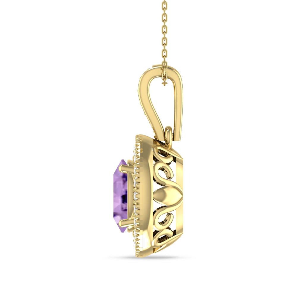 Yellow Gold - Amethyst