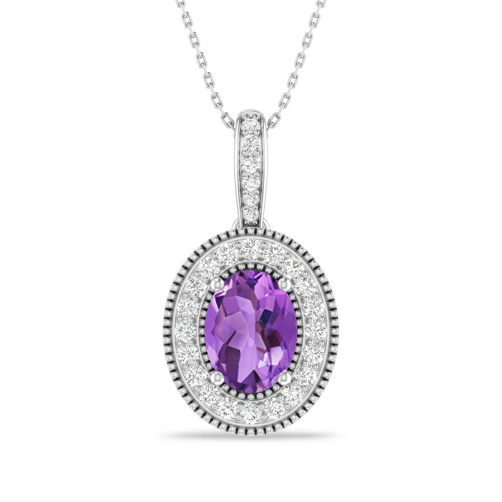 White Gold - Amethyst