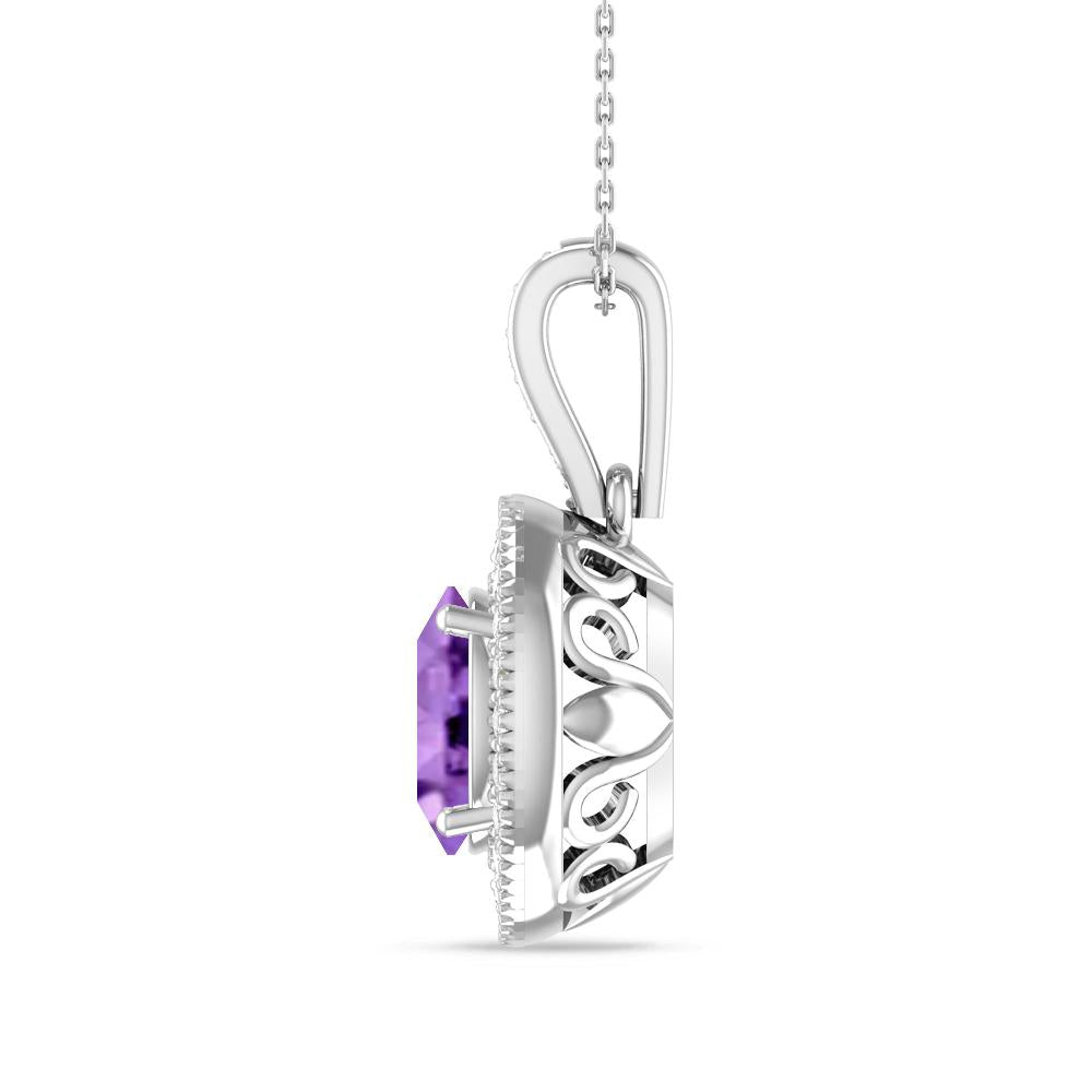 White Gold - Amethyst