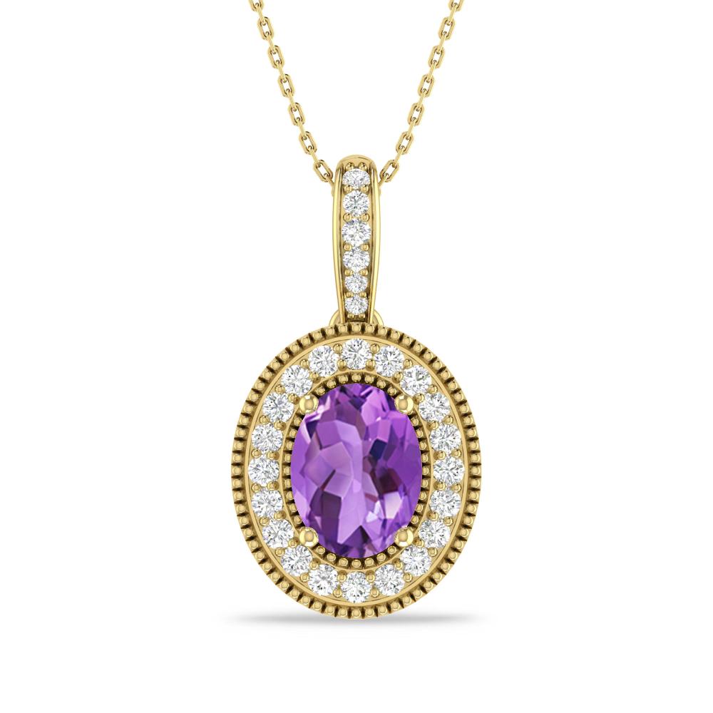 Yellow Gold - Amethyst
