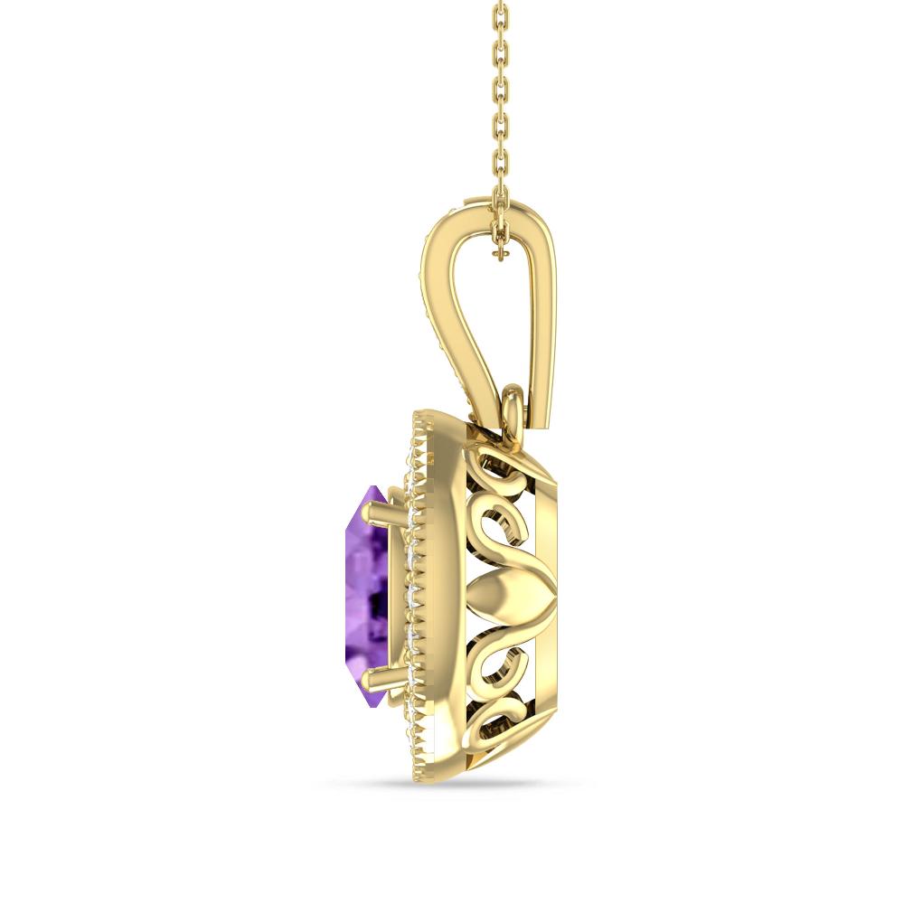 Yellow Gold - Amethyst