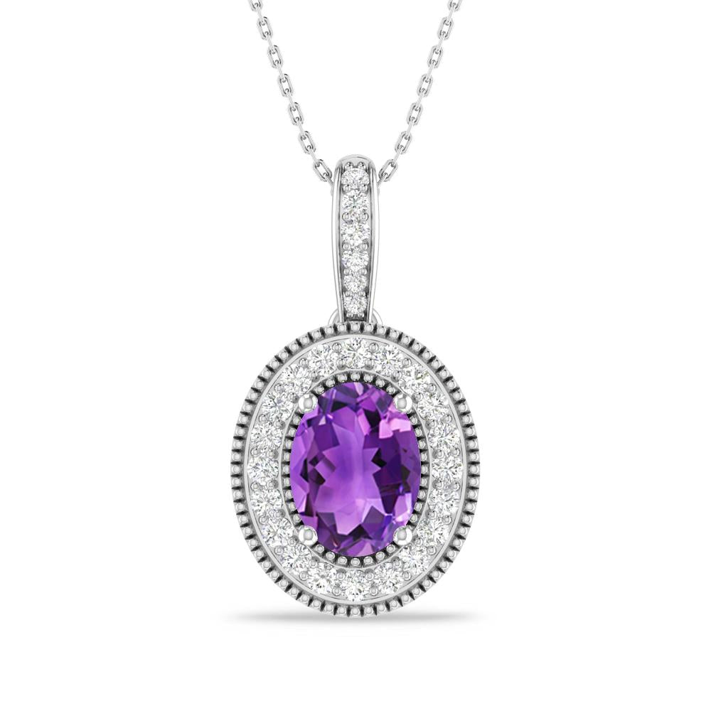 White Gold - Amethyst