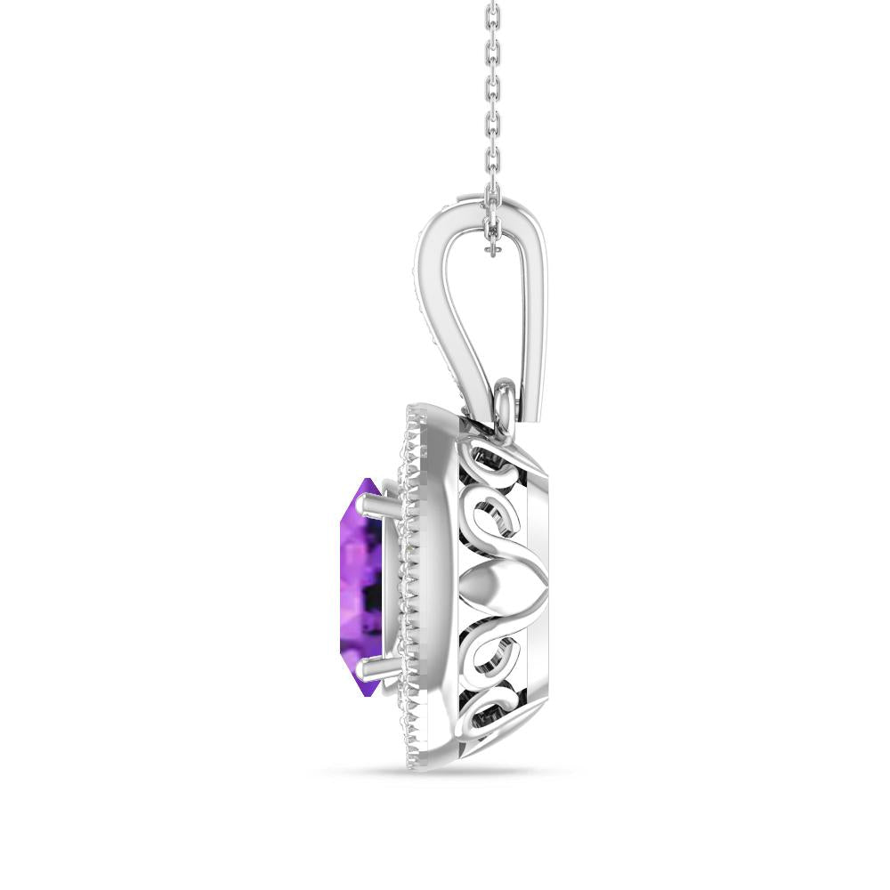 White Gold - Amethyst