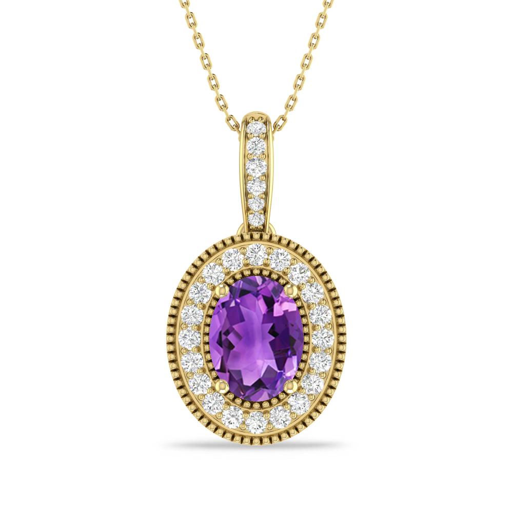 Yellow Gold - Amethyst