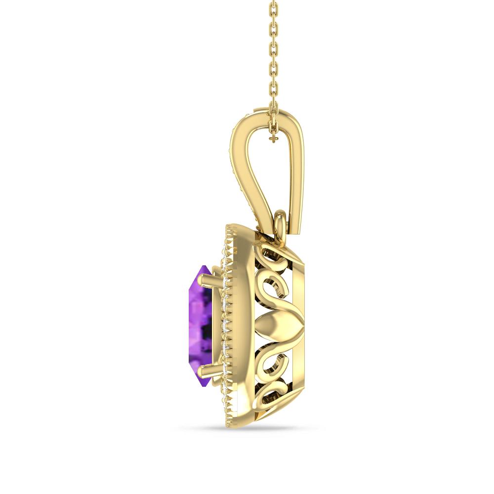 Yellow Gold - Amethyst