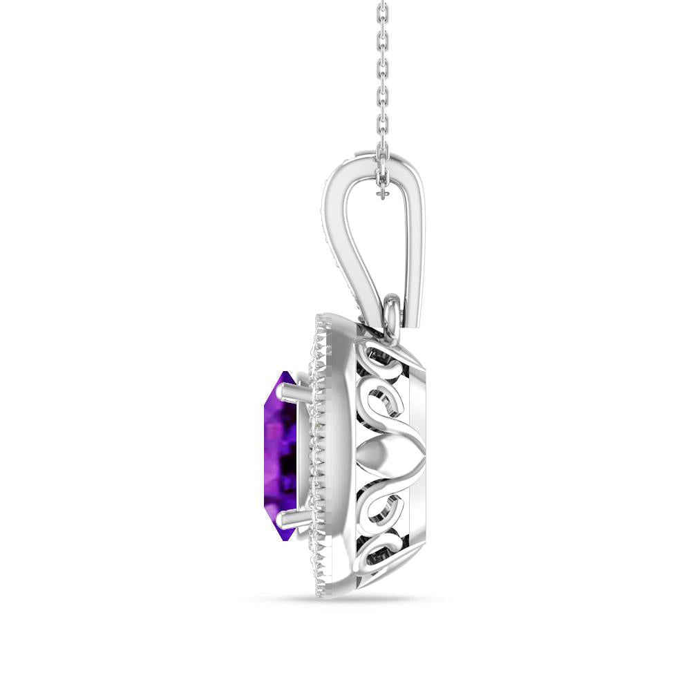 White Gold - Amethyst