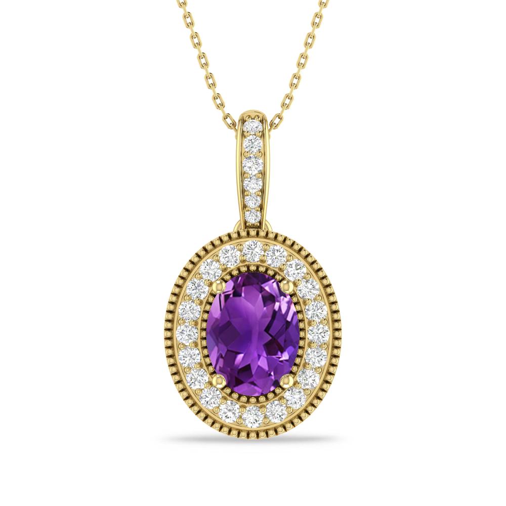 Yellow Gold - Amethyst