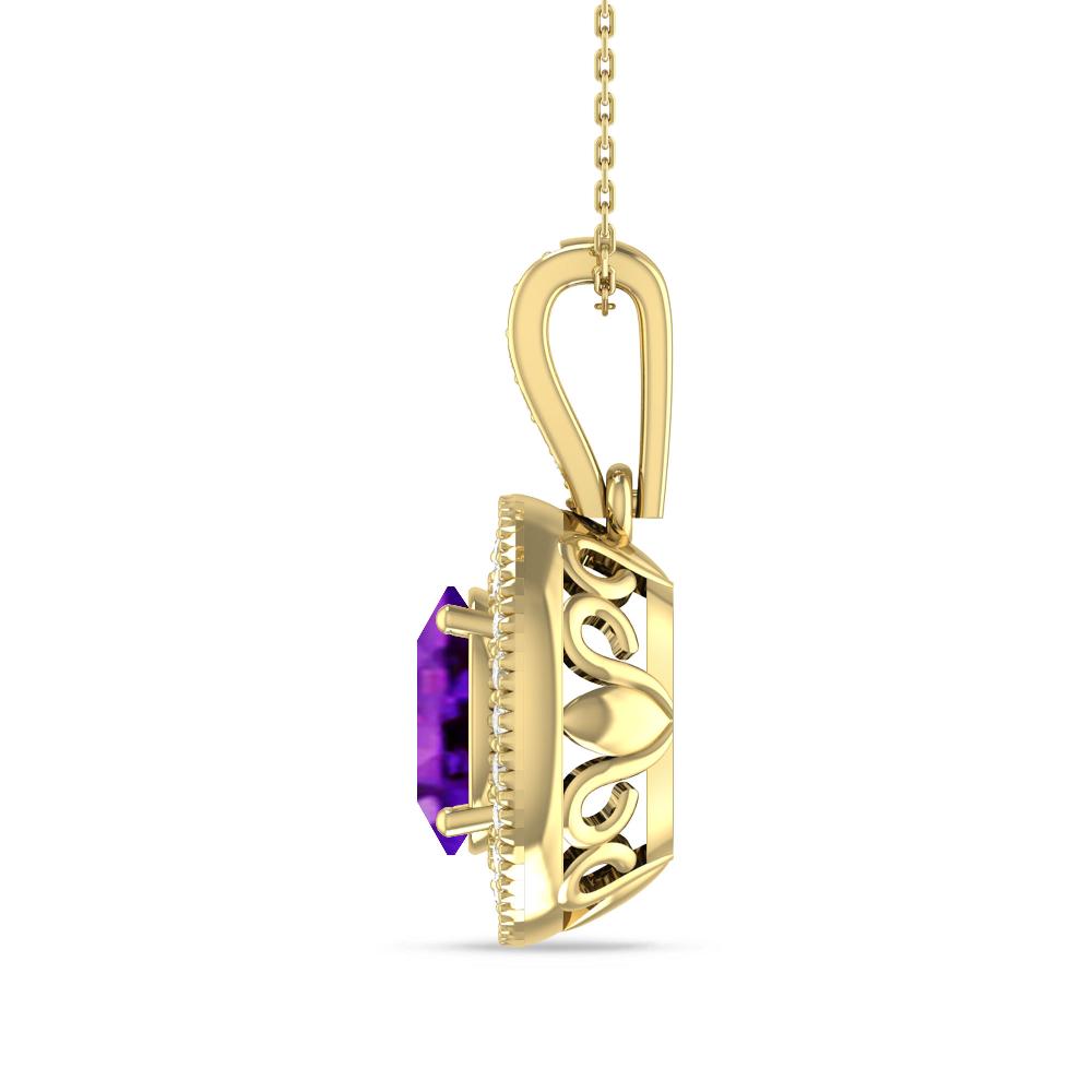 Yellow Gold - Amethyst