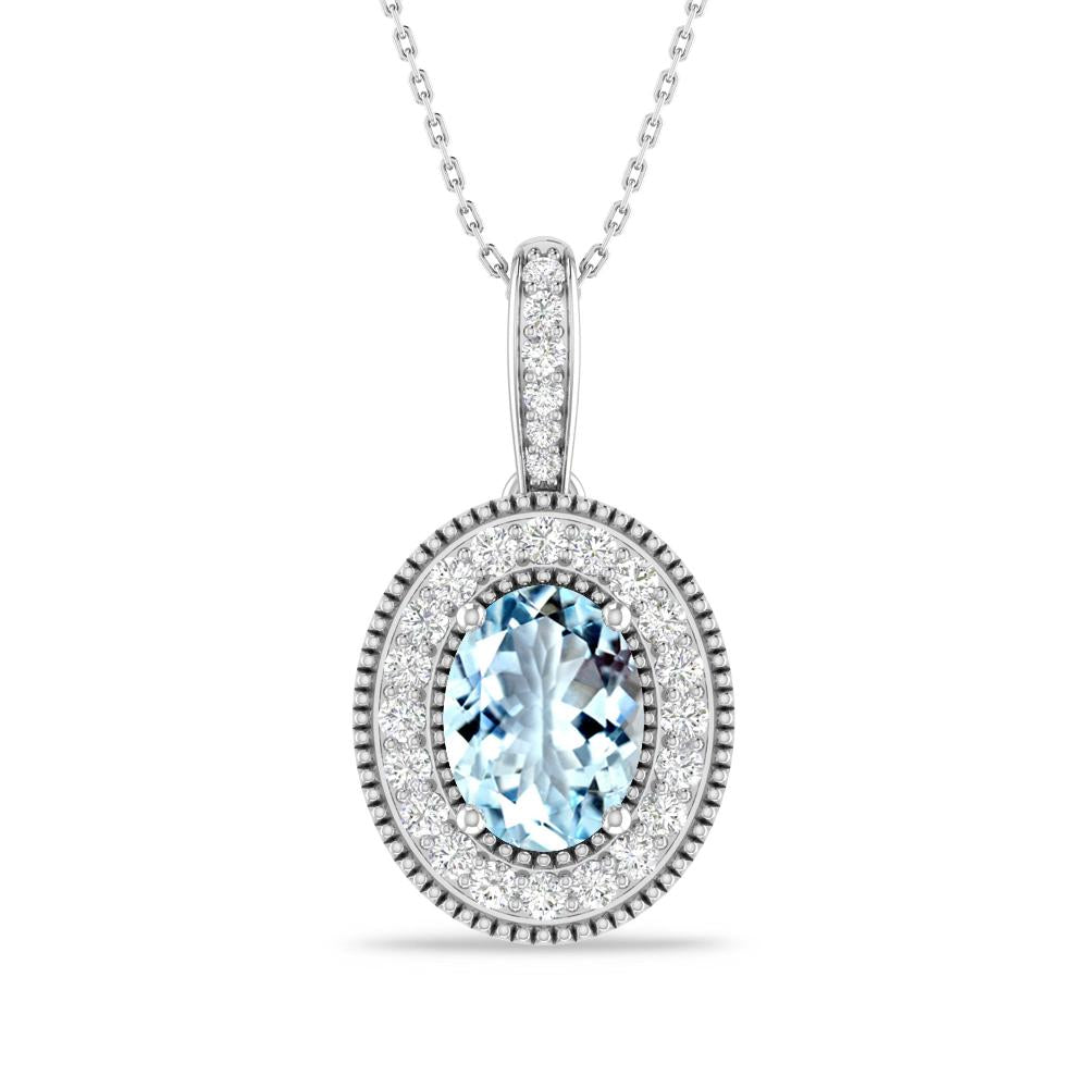 White Gold - Aquamarine