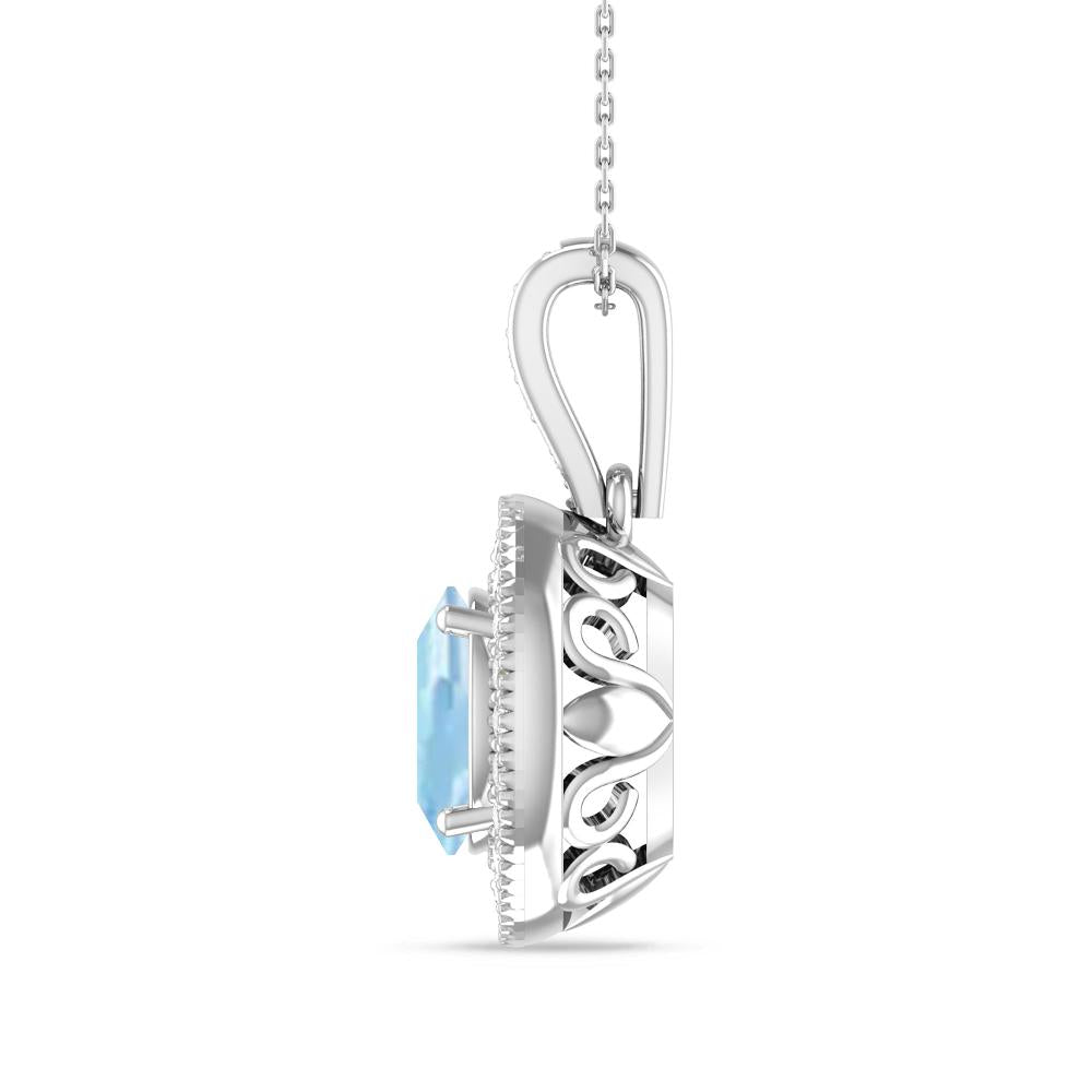 White Gold - Aquamarine