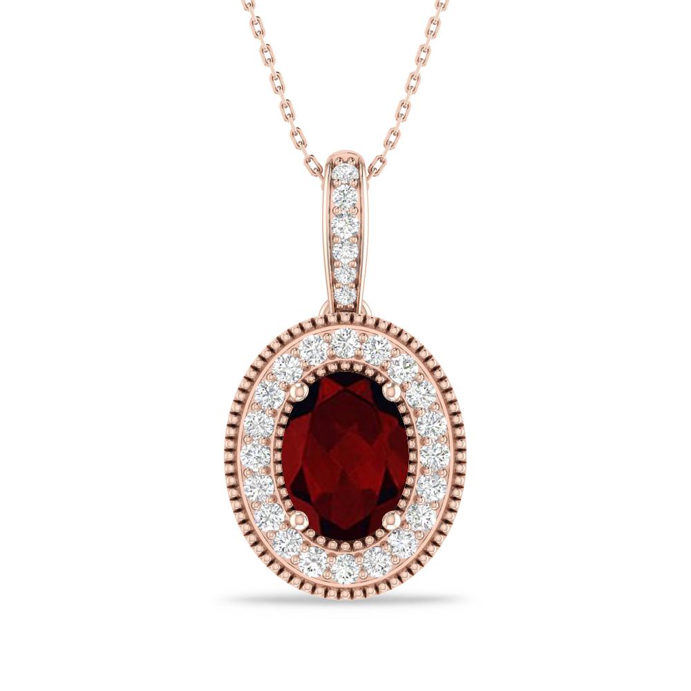 Rose Gold - Garnet