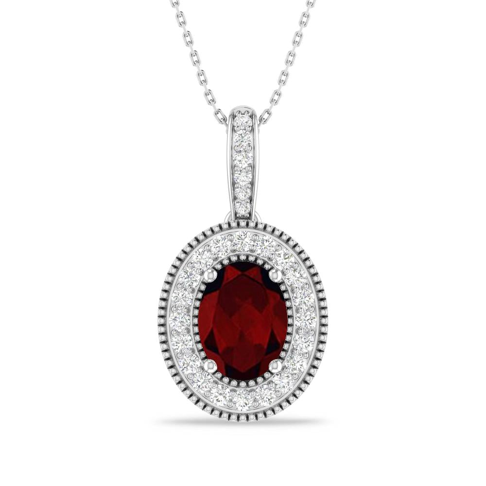 White Gold - Garnet