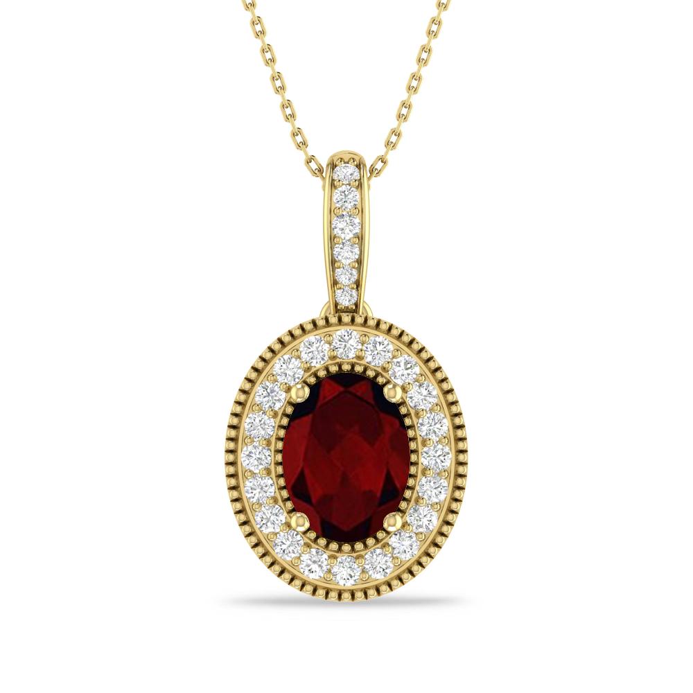 Yellow Gold - Garnet