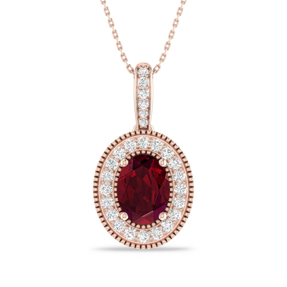 Rose Gold - Garnet
