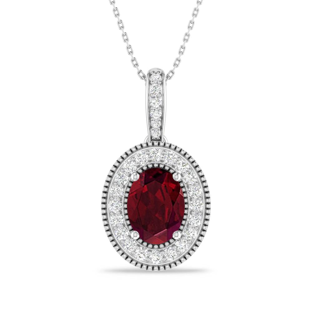 White Gold - Garnet