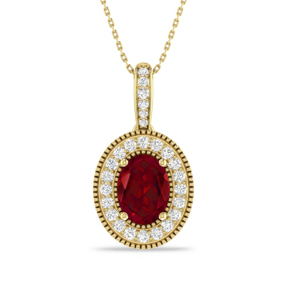 Yellow Gold - Garnet