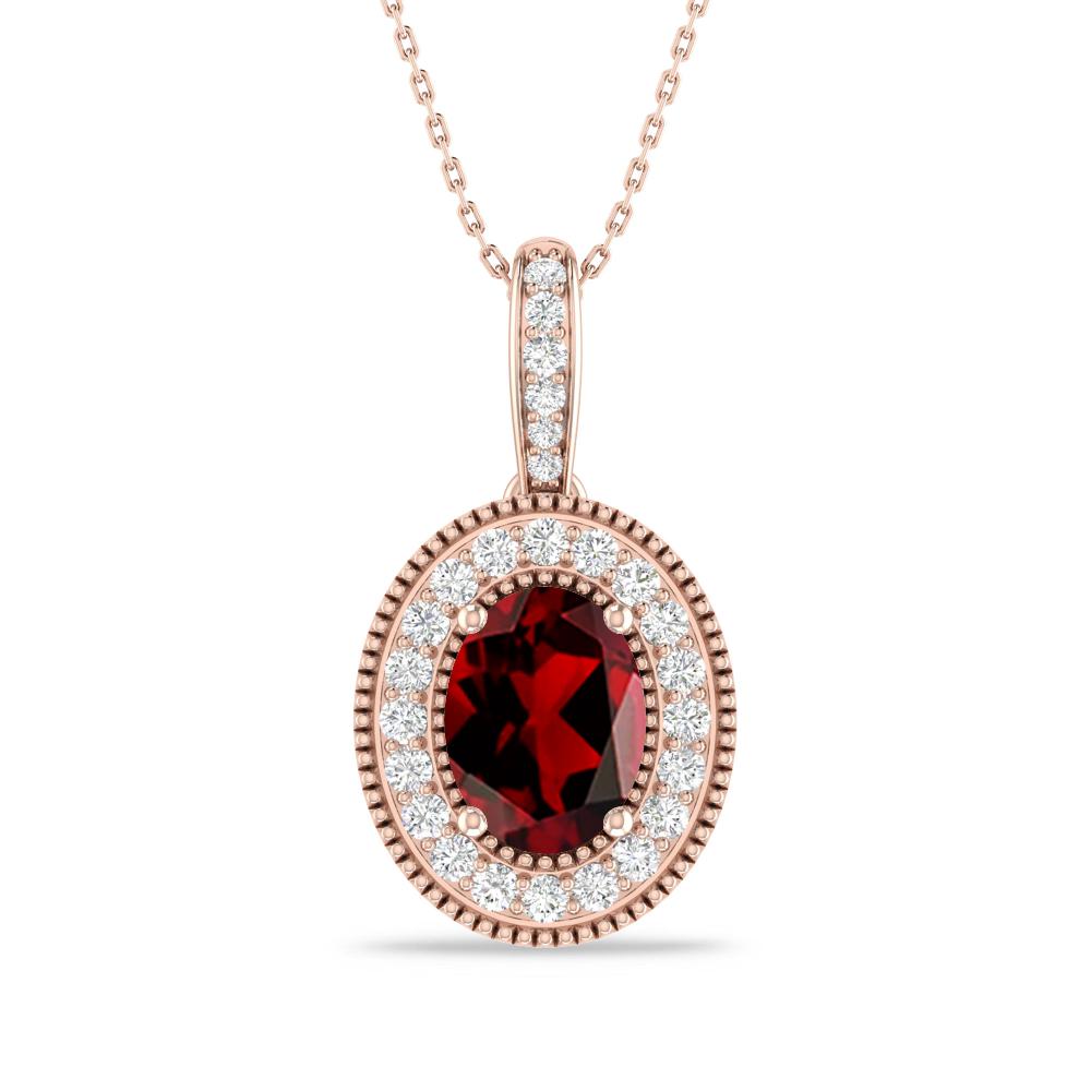 Rose Gold - Garnet