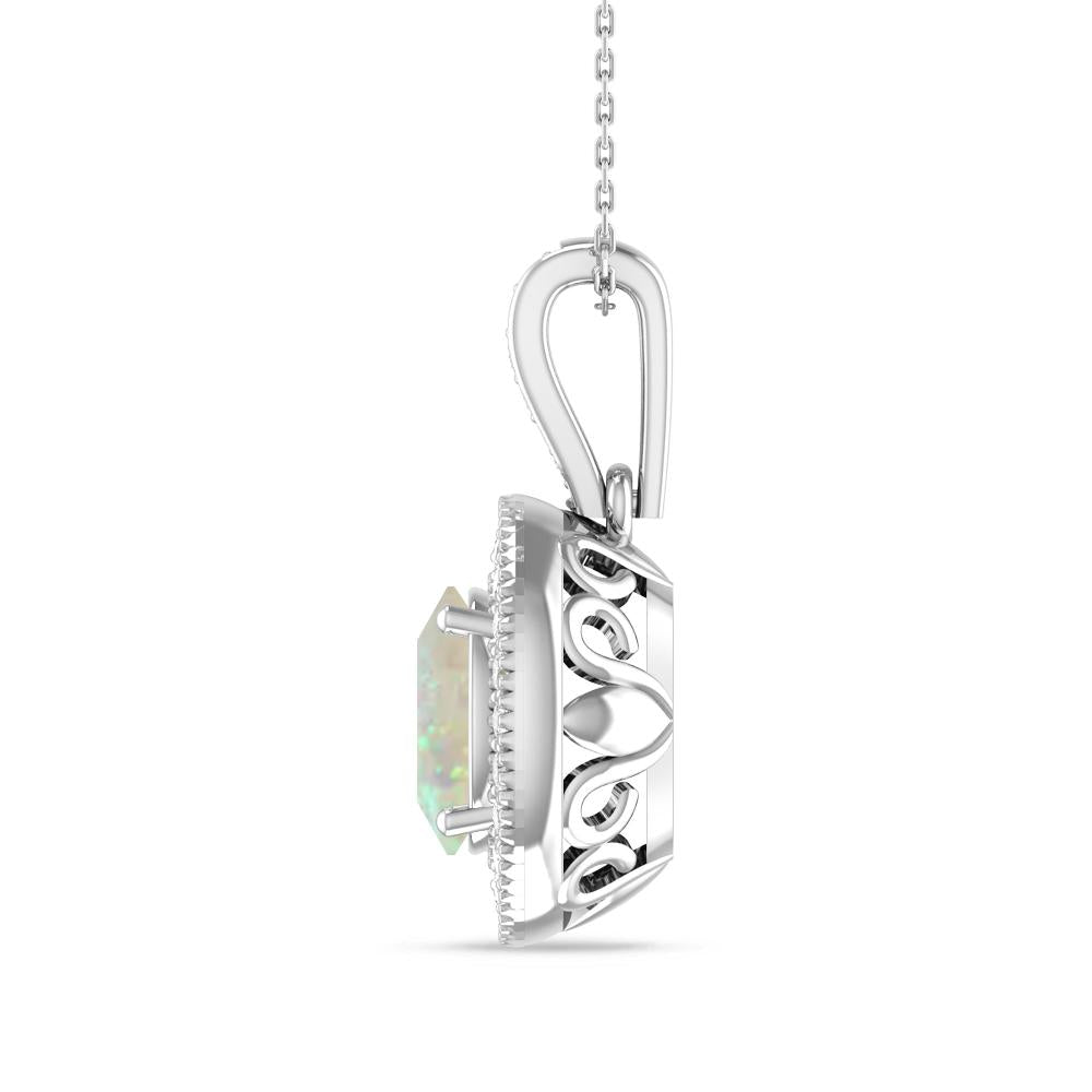 White Gold - Opal