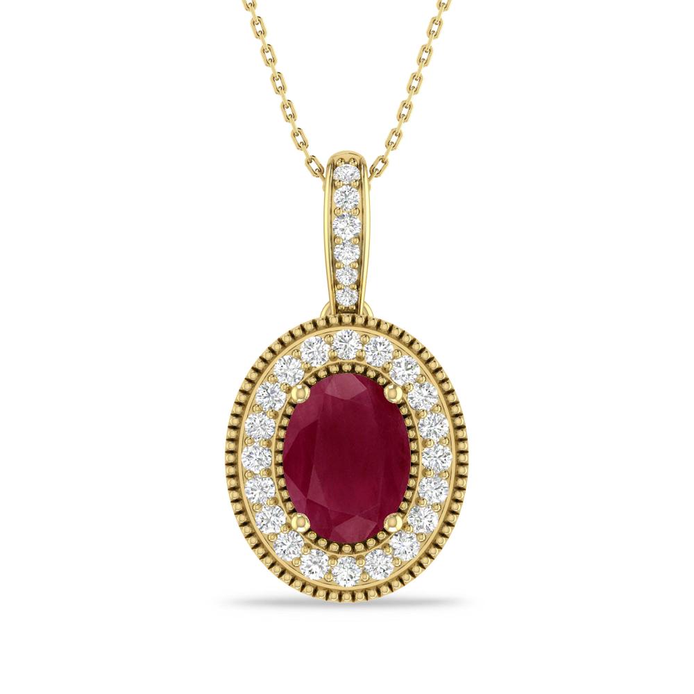 Yellow Gold - Ruby