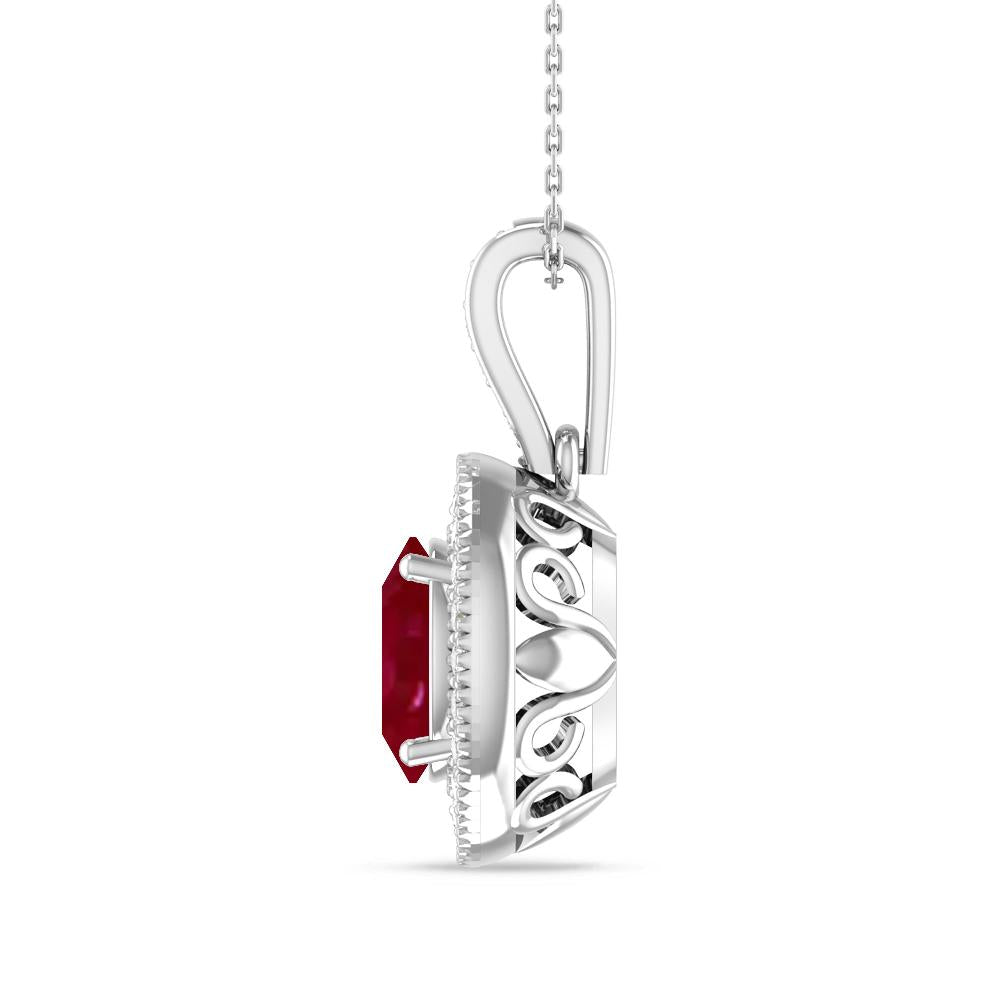 White Gold - Ruby